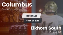 Matchup: Columbus  vs. Elkhorn South  2018
