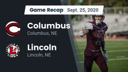 Recap: Columbus  vs. Lincoln  2020