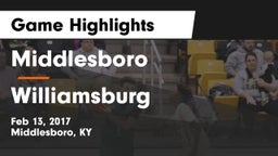 Middlesboro  vs Williamsburg Game Highlights - Feb 13, 2017