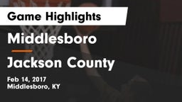 Middlesboro  vs Jackson County Game Highlights - Feb 14, 2017