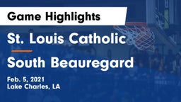 St. Louis Catholic  vs South Beauregard  Game Highlights - Feb. 5, 2021