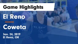 El Reno  vs Coweta  Game Highlights - Jan. 24, 2019