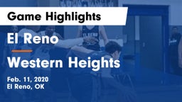 El Reno  vs Western Heights  Game Highlights - Feb. 11, 2020