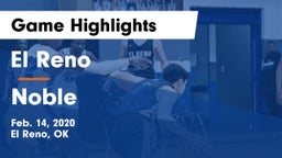 El Reno  vs Noble  Game Highlights - Feb. 14, 2020