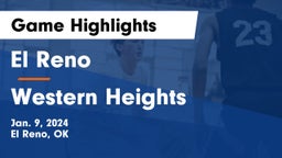 El Reno  vs Western Heights  Game Highlights - Jan. 9, 2024