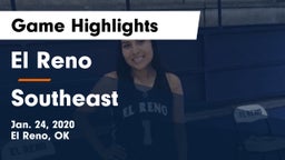 El Reno  vs Southeast  Game Highlights - Jan. 24, 2020