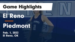 El Reno  vs Piedmont  Game Highlights - Feb. 1, 2022