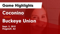 Coconino  vs Buckeye Union  Game Highlights - Sept. 3, 2019