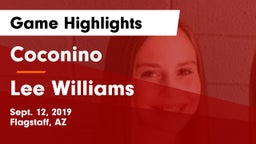 Coconino  vs Lee Williams  Game Highlights - Sept. 12, 2019