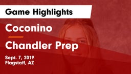 Coconino  vs Chandler Prep Game Highlights - Sept. 7, 2019