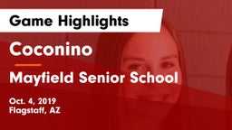 Coconino  vs Mayfield Senior School Game Highlights - Oct. 4, 2019
