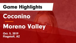 Coconino  vs Moreno Valley  Game Highlights - Oct. 5, 2019