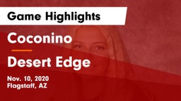 Coconino  vs Desert Edge  Game Highlights - Nov. 10, 2020