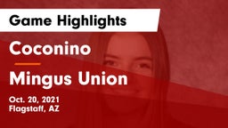 Coconino  vs Mingus Union  Game Highlights - Oct. 20, 2021