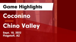 Coconino  vs Chino Valley Game Highlights - Sept. 10, 2022
