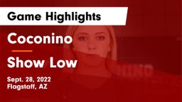 Coconino  vs Show Low  Game Highlights - Sept. 28, 2022
