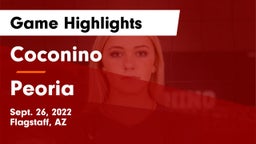 Coconino  vs Peoria  Game Highlights - Sept. 26, 2022