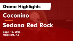 Coconino  vs Sedona Red Rock  Game Highlights - Sept. 16, 2023