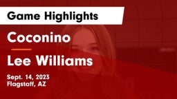 Coconino  vs Lee Williams  Game Highlights - Sept. 14, 2023
