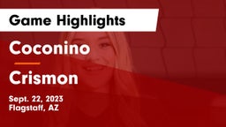 Coconino  vs Crismon  Game Highlights - Sept. 22, 2023