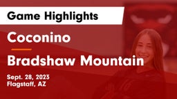 Coconino  vs Bradshaw Mountain  Game Highlights - Sept. 28, 2023