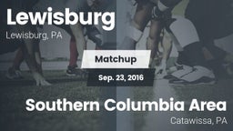Matchup: Lewisburg High vs. Southern Columbia Area  2016