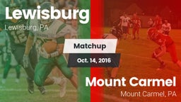 Matchup: Lewisburg High vs. Mount Carmel  2016
