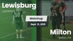 Matchup: Lewisburg High vs. Milton  2019