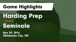 Harding Prep  vs Seminole  Game Highlights - Nov 29, 2016