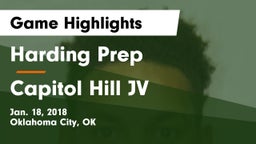 Harding Prep  vs Capitol Hill JV Game Highlights - Jan. 18, 2018