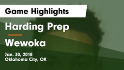 Harding Prep  vs Wewoka  Game Highlights - Jan. 30, 2018