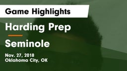 Harding Prep  vs Seminole  Game Highlights - Nov. 27, 2018