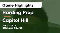 Harding Prep  vs Capitol Hill Game Highlights - Jan. 25, 2019