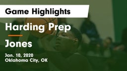 Harding Prep  vs Jones  Game Highlights - Jan. 10, 2020