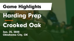 Harding Prep  vs Crooked Oak  Game Highlights - Jan. 25, 2020
