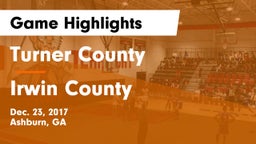 Turner County  vs Irwin County Game Highlights - Dec. 23, 2017
