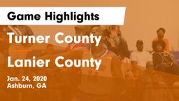 Turner County  vs Lanier County  Game Highlights - Jan. 24, 2020