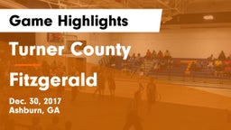 Turner County  vs Fitzgerald  Game Highlights - Dec. 30, 2017