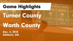 Turner County  vs Worth County Game Highlights - Dec. 4, 2018