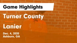 Turner County  vs Lanier  Game Highlights - Dec. 4, 2020