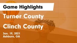 Turner County  vs Clinch County  Game Highlights - Jan. 19, 2021