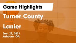 Turner County  vs Lanier Game Highlights - Jan. 22, 2021