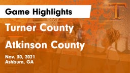 Turner County  vs Atkinson County Game Highlights - Nov. 30, 2021
