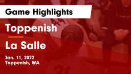 Toppenish  vs La Salle  Game Highlights - Jan. 11, 2022