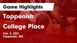 Toppenish  vs College Place   Game Highlights - Feb. 8, 2022
