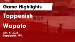 Toppenish  vs Wapato  Game Highlights - Oct. 8, 2023