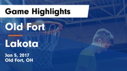 Old Fort  vs Lakota Game Highlights - Jan 5, 2017