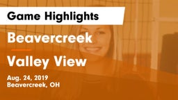 Beavercreek  vs Valley View  Game Highlights - Aug. 24, 2019