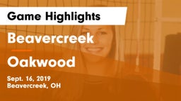 Beavercreek  vs Oakwood  Game Highlights - Sept. 16, 2019