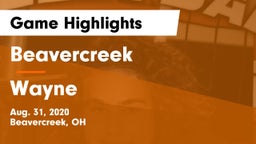 Beavercreek  vs Wayne  Game Highlights - Aug. 31, 2020